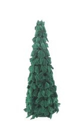 Schleifen-Pyramide grün Velvet 80cm