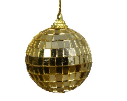 Kugel Spiegel gold 6cm