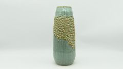 Vase türkis 15x15x36,5cm