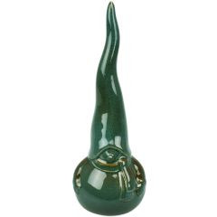 Nikolaus Keramik grün 27x10cm