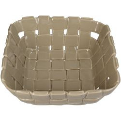 Schale beige 25,5x25,5x10cm