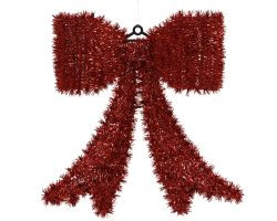Schleife rot PET 33x40x3cm