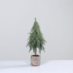 Tannenbaum im Keramiktopf grün 50 cm