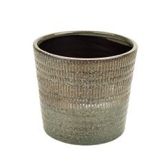 Topf Misty-Blue Steinzeug 15,7x17,5/14,8cm