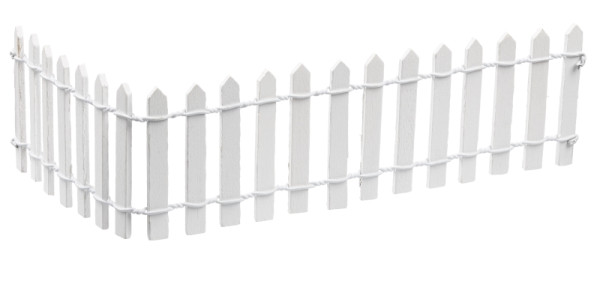 Zaun weiss 25 x 5 cm