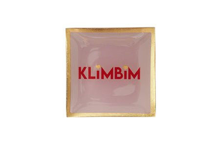 Teller Klim Bim Glas rosa 10x0,8x10cm