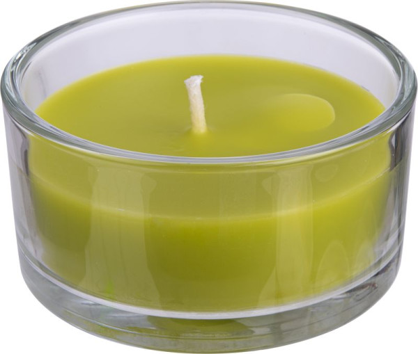 Glasschale Outdoor m.Wachs limone