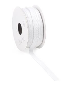 Band COTTON 25m x 9mm weiss