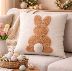 Kissen Hase mit Füllung 45x45cm