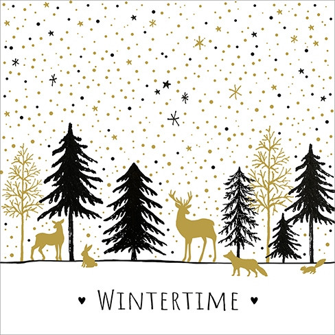 Serviette Atelier 33x33cm Modern Wintertime