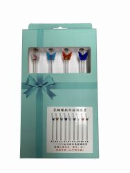 Strohhalm Glas 5er Set