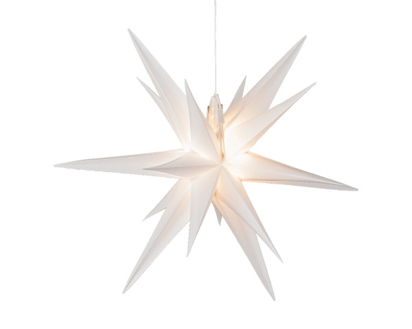 LED Stern PVC weiss/warmes weiss Outdoor 30x30cm