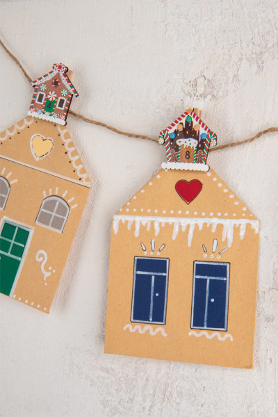 Adventszahlen Candyland 1-24 FSC 100% 3,5x3,5cm Klammern+Kordel SB-Btl. 1Set