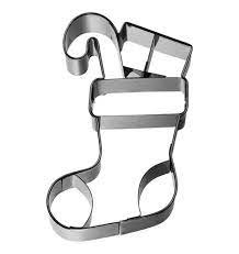 Ausstechform Weihnachtssocke 9cm, Edelstahl PG grün