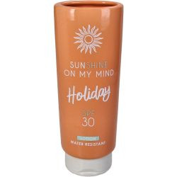 Vase Sonnencreme orange 8x6,9x20,8cm