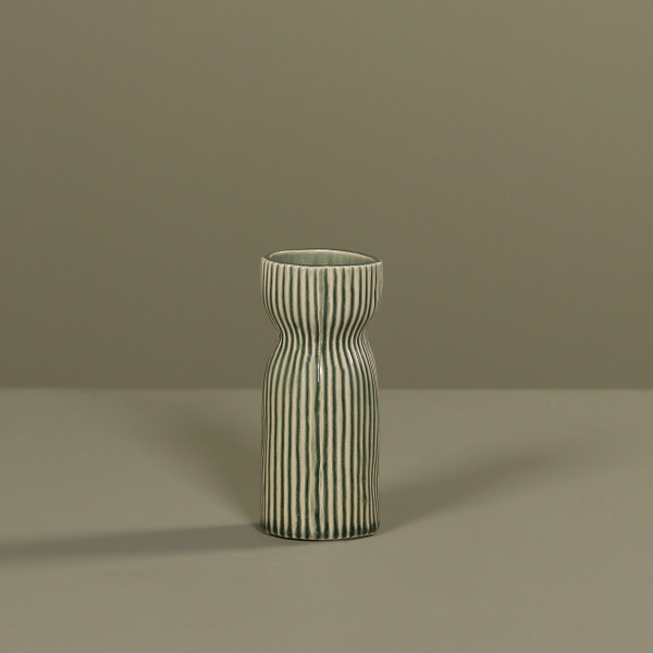 Vase Keramik 17cm grün