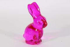 Hase Glas pink 5x8,5x13,5cm