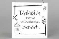 Schild weiß 12,5x0,7x12,5cm