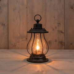 Laterne Solar Metall Vintage 17x17x31cm