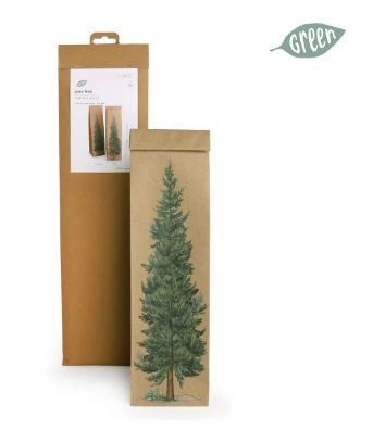 Papiertasche PINE TREE 45x11cm dunkelgrün