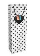 Tasche 12x36x10 mit Geldtasche Kraftpapier Just Stars