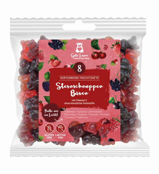 Fruchtgummi Sternschnuppen Bären rot 150g