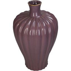 Vase Steingut braun 20,5x20,5x34cm