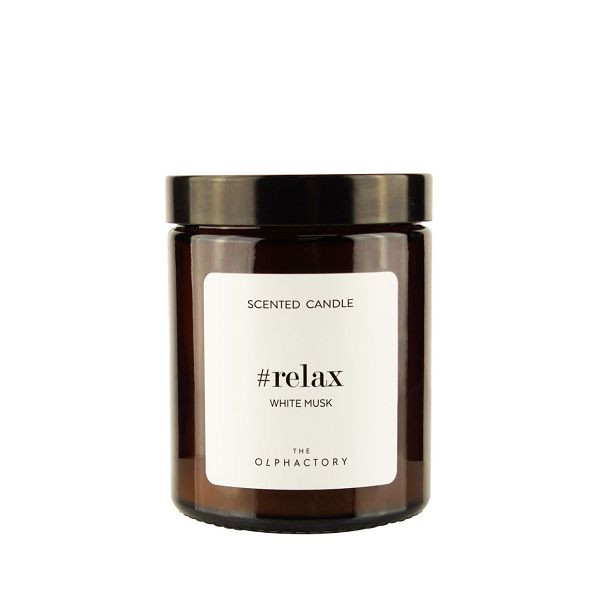 THE OLPHACTORY Duftkerze Relax White Musk 135g