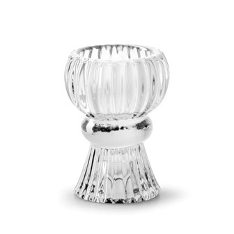 Kerzenhalter Glas klar 8x6cm