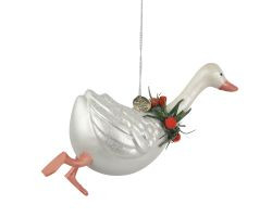 Hänger Gans Glas 9,1x4,6x12,6cm