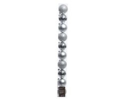 Kugeln silber Polystyren 6cm 10Stk.