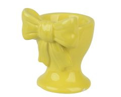 Eierbecher Porzellan gelb 6x5,5x7,4cm