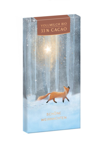 Bio-Schokolade 80g Weihnachten Schöne Weihnachten