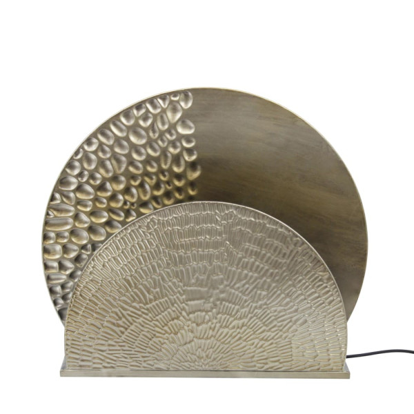 Tischlampe Metall alt gold 38x6x38cm