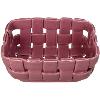 Schale Dolomite pink 21,5x12,5x10,5cm