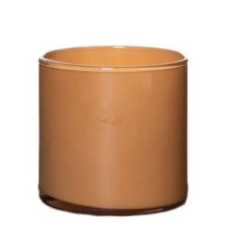 Vase Zylinderform Astra Solid Apricot Orange 10x10cm