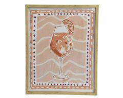 Wanddeko Leinwand 40x2,6x50cm