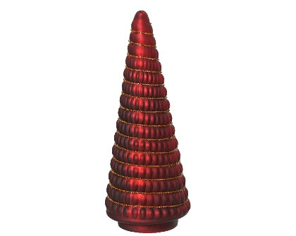 Baum Glas rot 12x30cm