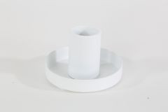 Kerzenhalter weiß matt 7x4cm