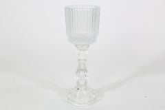 Windlicht Glas auf Fuß 8,8x25,8cm
