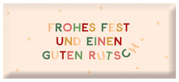 Schoko 30g Weihnachten Frohes Fest Goldveredelung