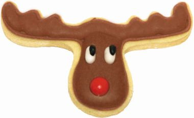 Ausstechform Elchkopf 7cm, Edelstahl PG blau