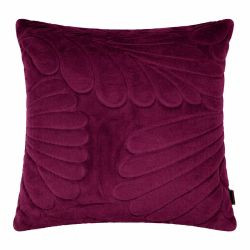 Kissen Blätter lila 45x45cm