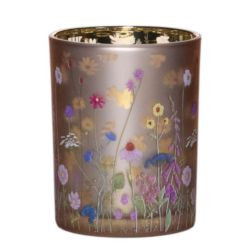 Teelichthalter wilde Blumen Hummel M 12cm