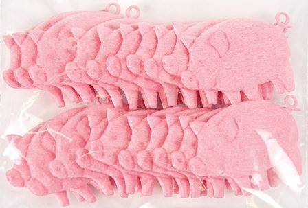 Streu Glücksschwein rosa 52mm 20Stück