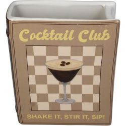 Vase Buch Espresso Martini braun 16x6,3x20cm