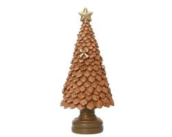 Baum orange Polyresin 10x10x23cm
