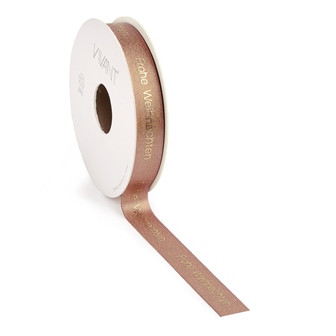 Band VICTORIA FROHE WEIHN. 15mmx15m mauve