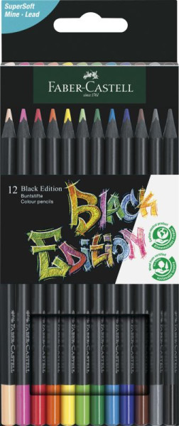 Faber-C. Buntstift Black Editi 12er Kartonetui