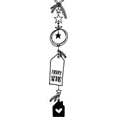 Stempel Merry Xmas 2x10cm